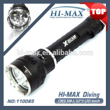 High power Rechargeable 3000 lumens 3 Cree Led Diving Flashlight